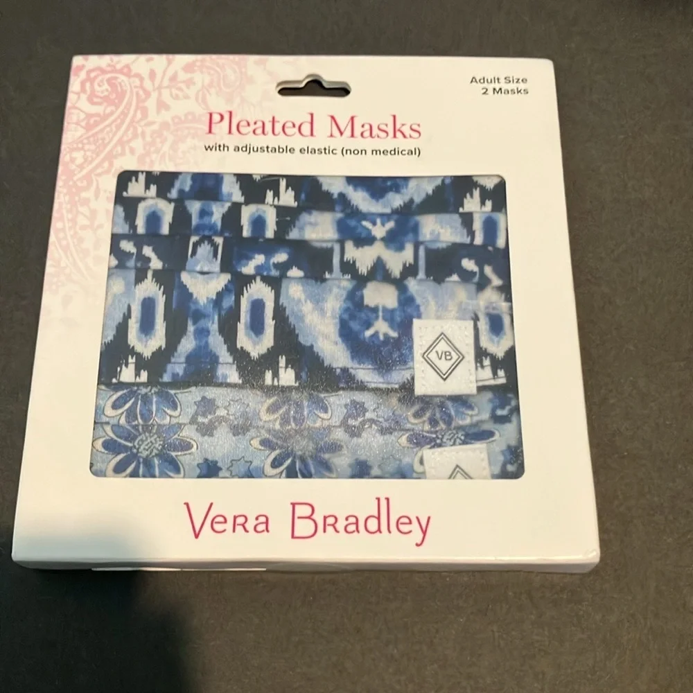 2 Pleated Vera Bradley Masks